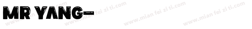 Mr Yang字体转换